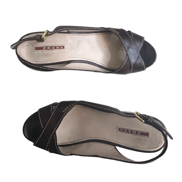 Prada womens wedge sandals size 41 - Picture 4 of 16